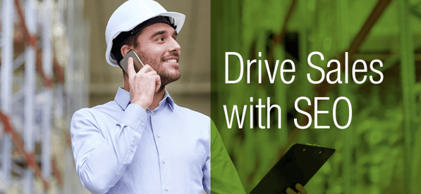 Worker in Hard Hat Smiling and Calling Local SEO Marketing Company